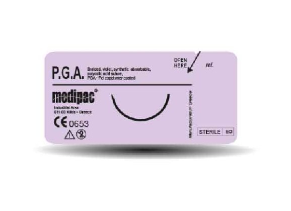 PGA 2/0  9144 -1/2 στρόγγ 26mm, απορ, 75cm